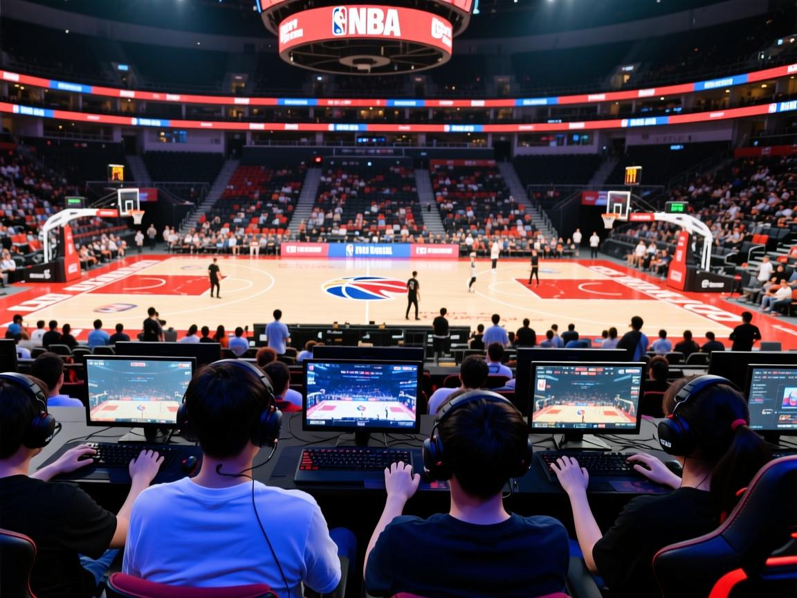 体育爱好者观看篮球比赛并积极参与